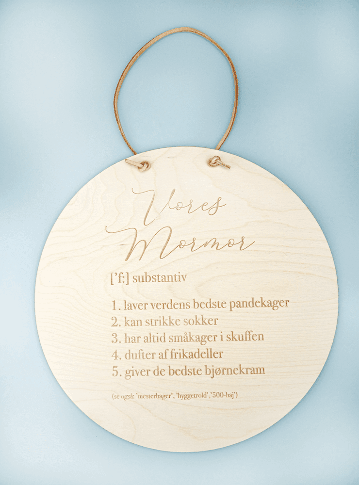 Definationsskilt1 Definationsplade med personlig tekst