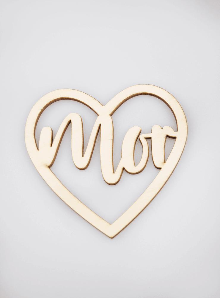 Udskåret mor hjerte