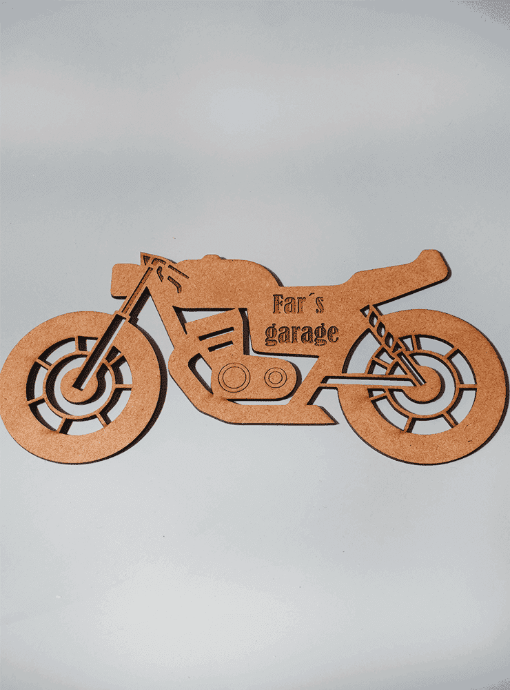Til herreværelset, motorcykel